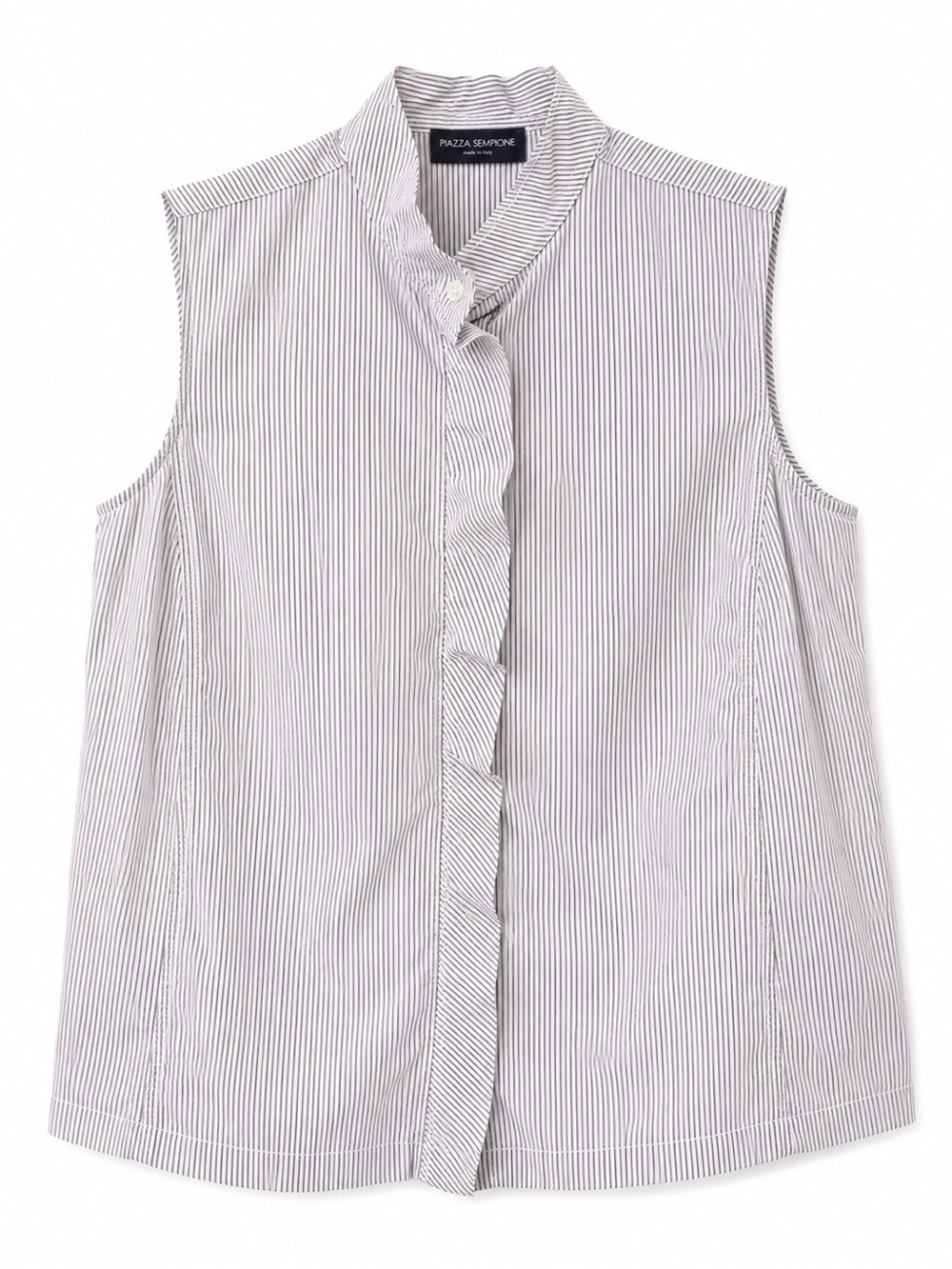 Piazza Sempione Made in Italy Womens Striped Sleeveless Blouse, lavender